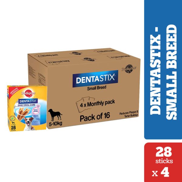 Pedigree Dentastix Oral Care Adult Small Breed (5-10 kg) Dog Treat (110gx16)