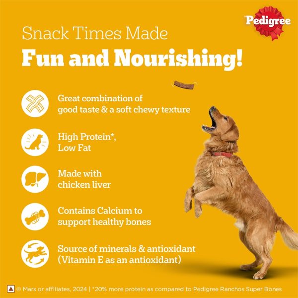 Pedigree® Tasty Jerky™ Chicken Flavour Dog Treat 70g - Image 3