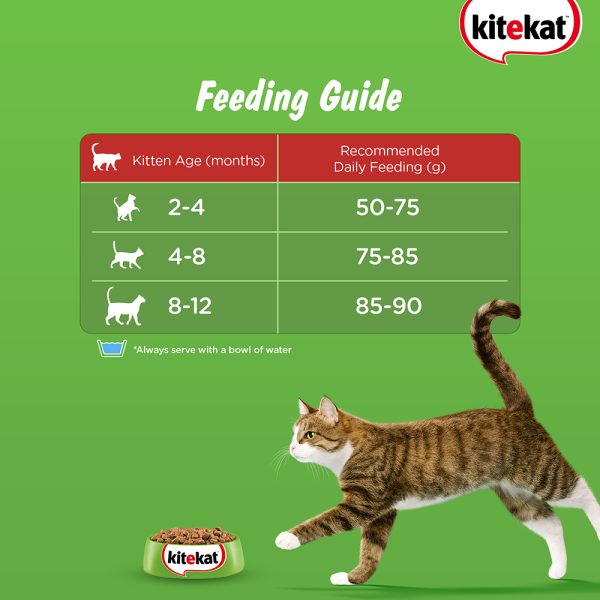 Kitekat Ocean Fish Flavour Kitten (2-12 Months) Dry Cat Food 370g - Image 5