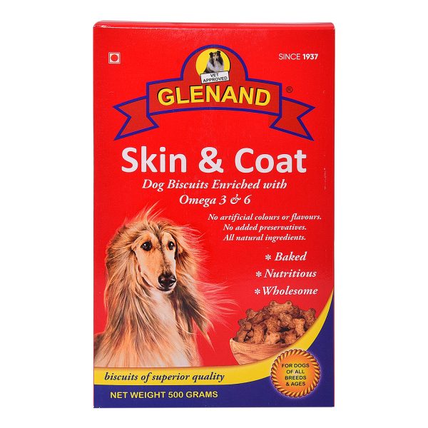 Glenand Skin And Coat Biscuit 500g