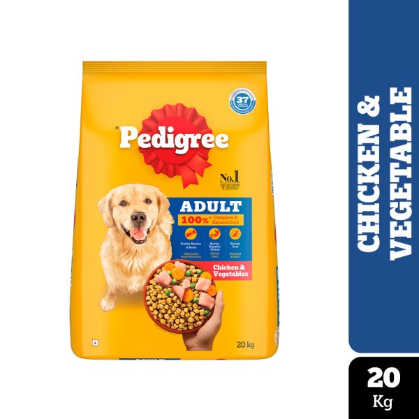 Pedigree Chicken & Vegetables Adult Dry Dog Food 20kg