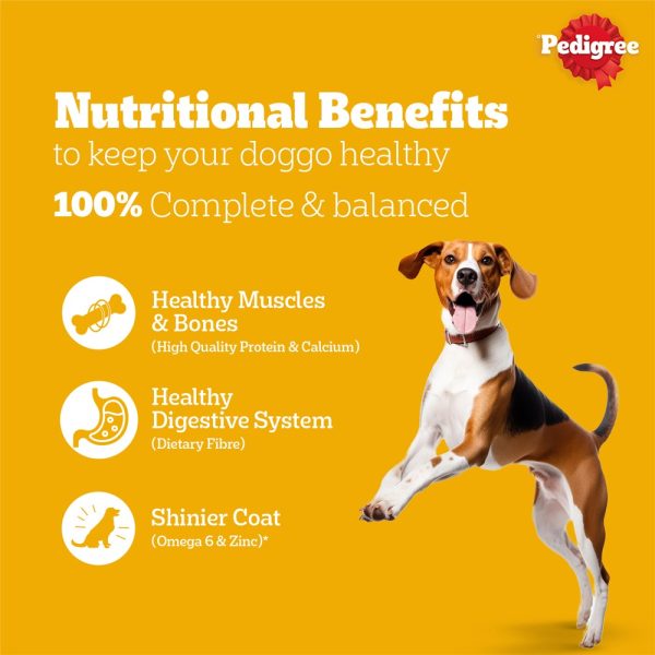 Pedigree Chicken & Vegetables Adult Dry Dog Food 20kg - Image 3