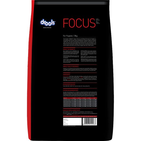 Drools Focus Puppy Super Premium Dog Food, 8kg - Image 2