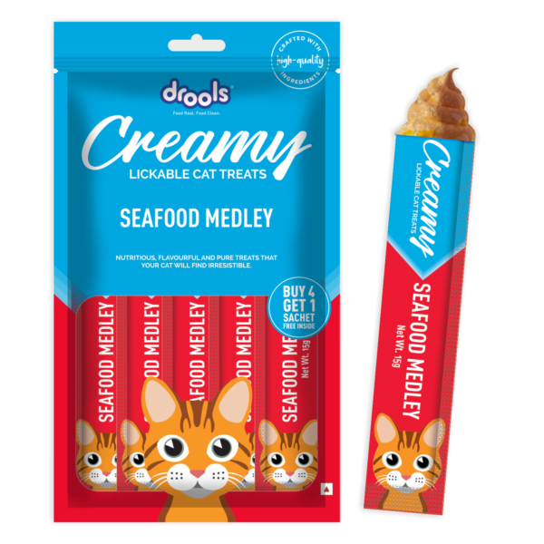 Drools Creamy Seafood Medley 5 Sticks