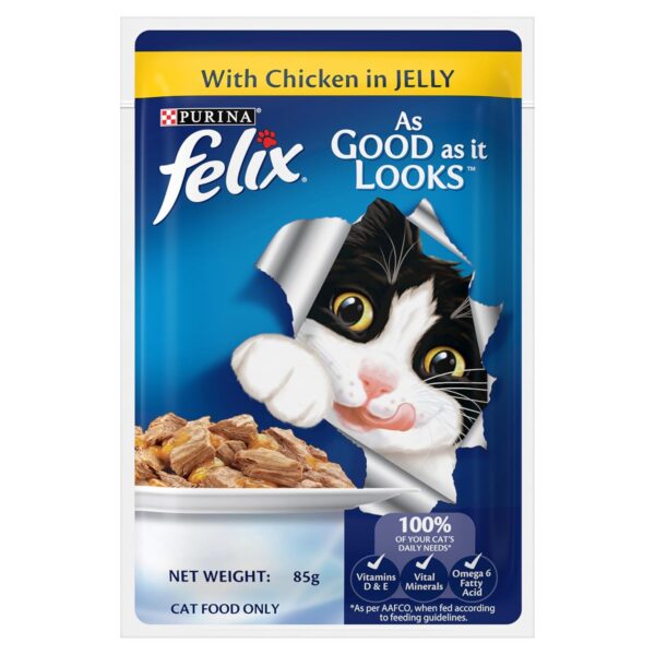 Felix Adult Chicken In Jelly (85g x 12)