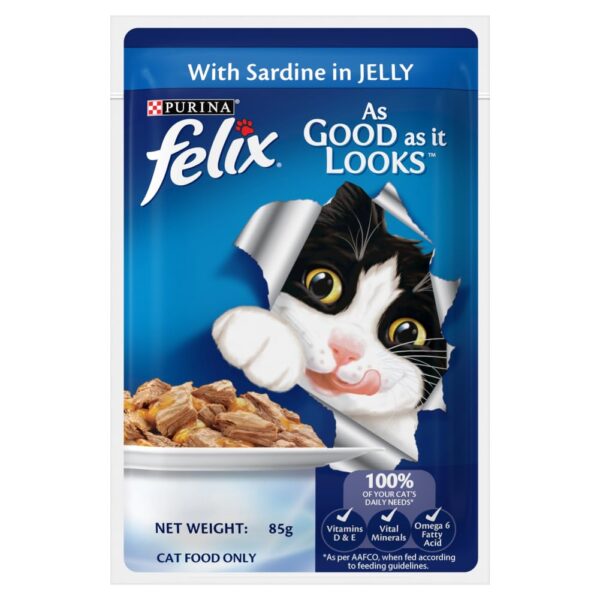 Felix Adult Sardine In Jelly (85g x 12)