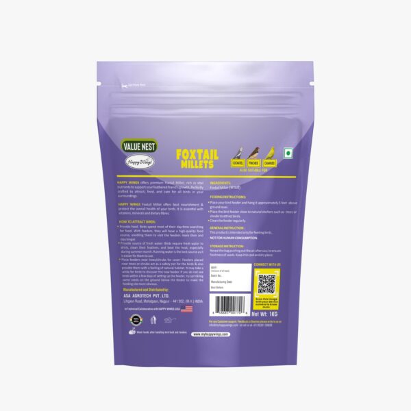 Happy Wings Value Nest Foxtail Millet 1kg - Image 2