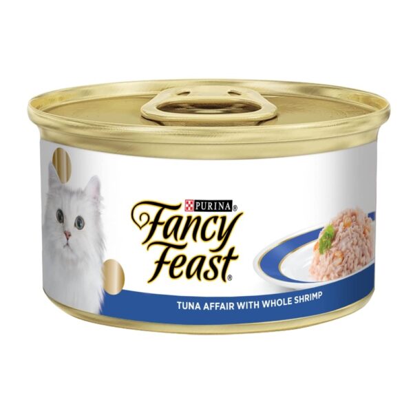 Fancy Feast Tuna Affair With Whole Shrimp Tin 7 – 595g