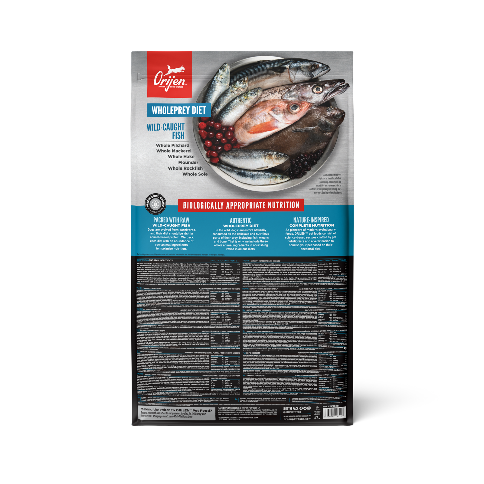 Orijen Six Fish Dry Dog Food 11.4 Kg - Image 6