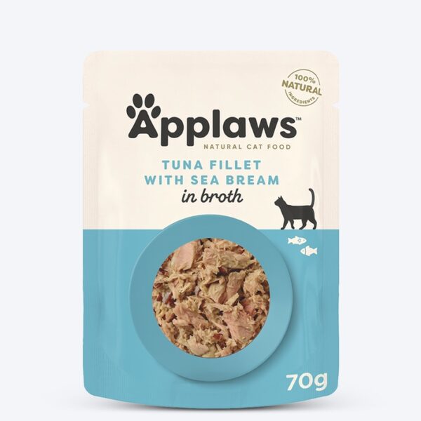Applaws Tuna Fillet With Sea Bream Adult Cat Wet Food - 70 g