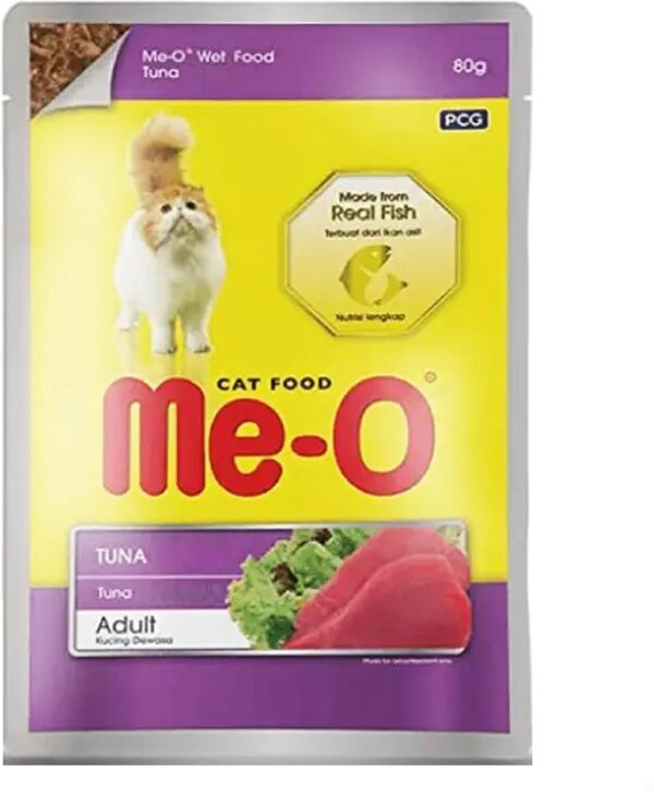 Me-O Adult Tuna Pouch 80g x 6
