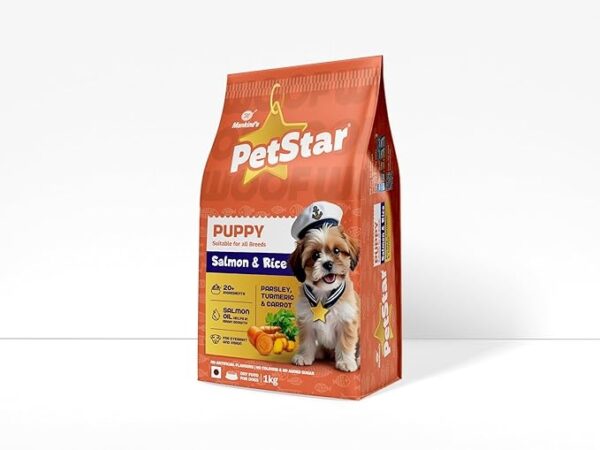 Petstar Salmon & Rice Puppy Dry Food - 1kg