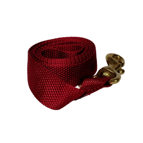 PETZ Red Nylon Leash With Brass Hook 1.1/2 inch