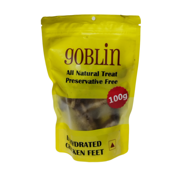 GOBLIN Dehydrated Chicken Feet -100g x 3 (Buy 2 Get 1 Free)