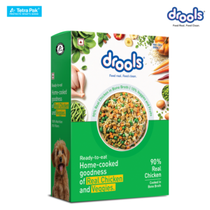 Drools Tetra Pack Real ChickenVeggies 350gm